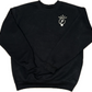 Black "Light" Reflective Embroidered Crewneck