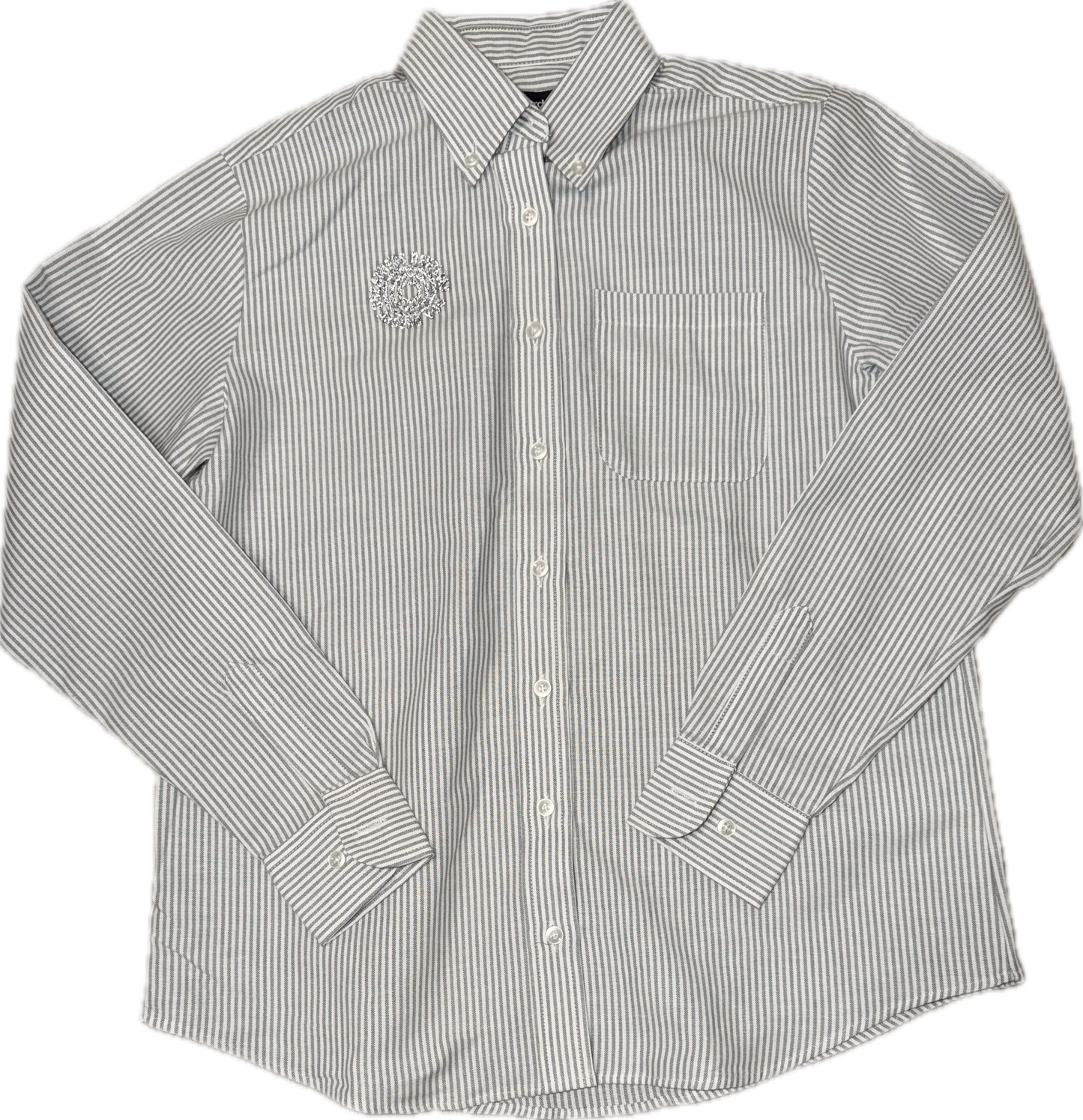 GRAY Striped Button Down Shirt [Pre-Order]
