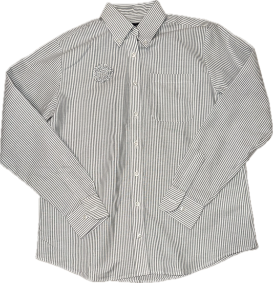 GRAY Striped Button Down Shirt [Pre-Order]