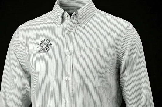 GRAY Striped Button Down Shirt [Pre-Order]